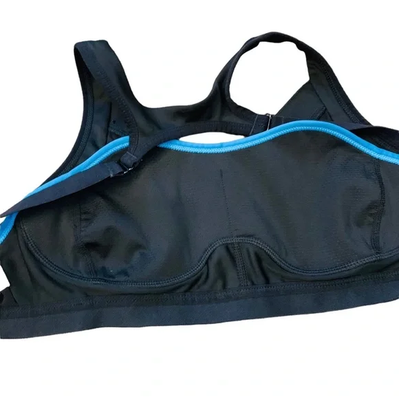 Fabletics Black Mesh Sports Bra SMALL - Picture 4 of 7